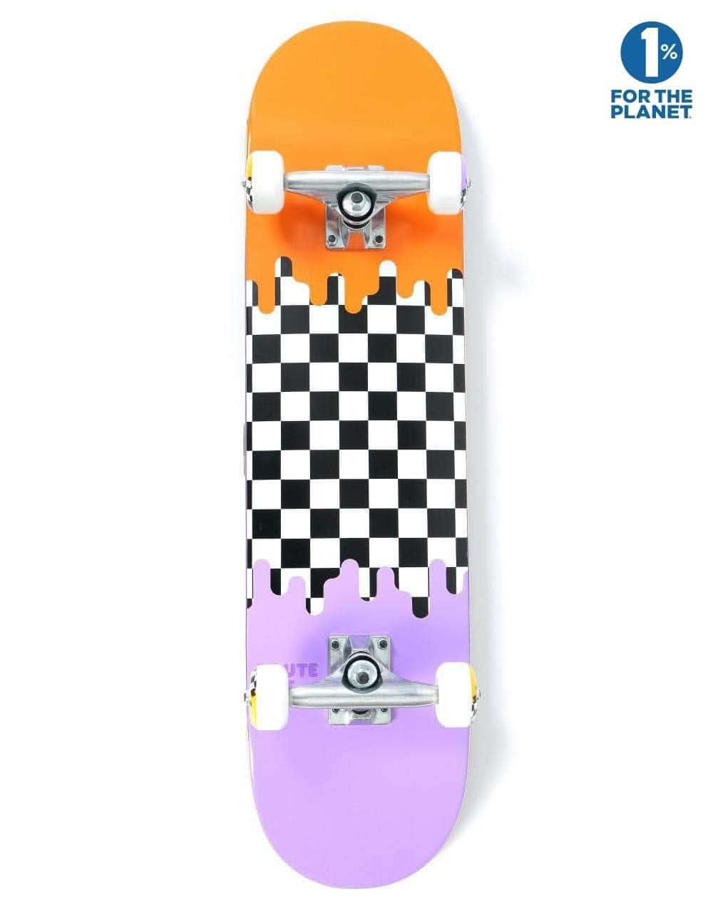 Route One Check Drip Complete Skateboard - 8"