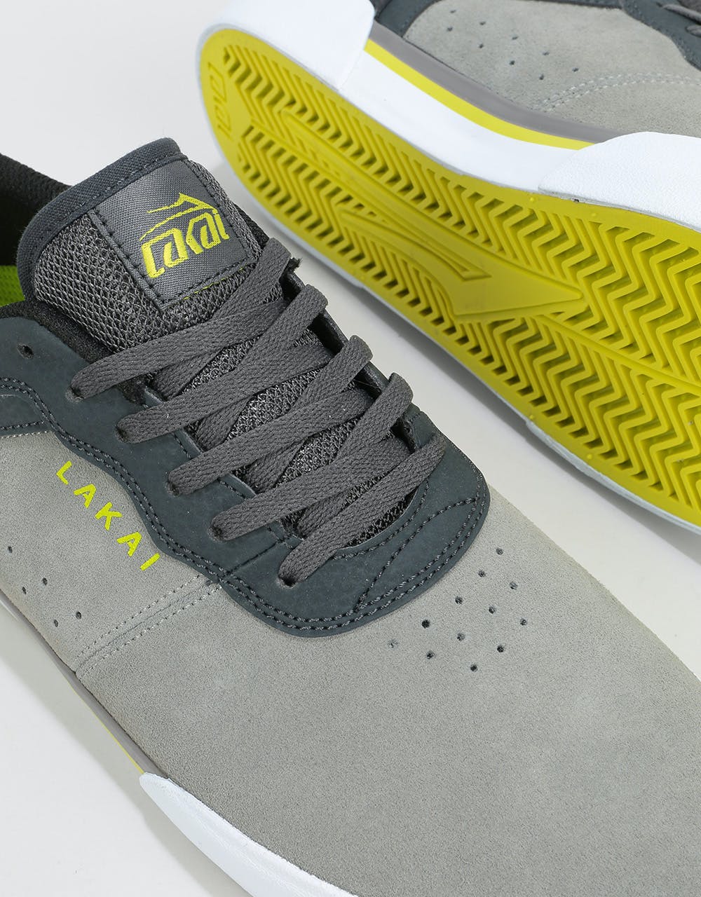 Lakai Staple Skate Shoes - Grey/Charcoal Suede