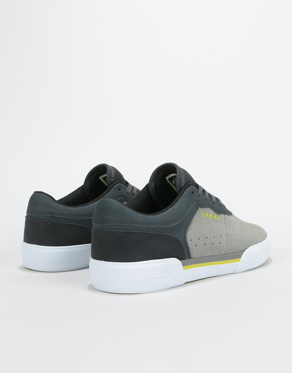 Lakai Staple Skate Shoes - Grey/Charcoal Suede