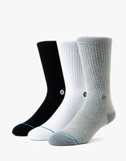 Stance Icon 3 Pack Classic Crew Socks - Multi