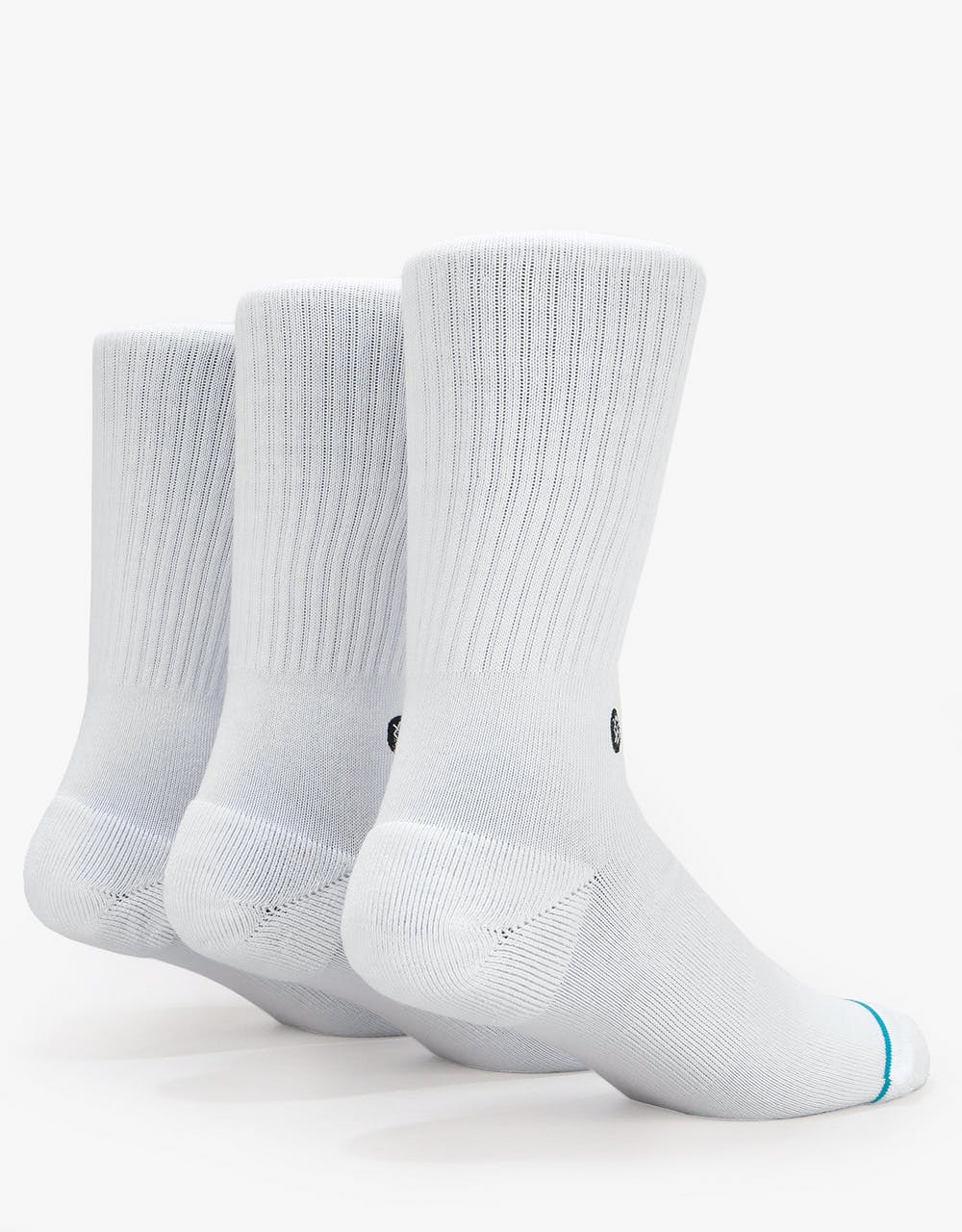 Stance Icon 3 Pack Classic Crew Socks - White