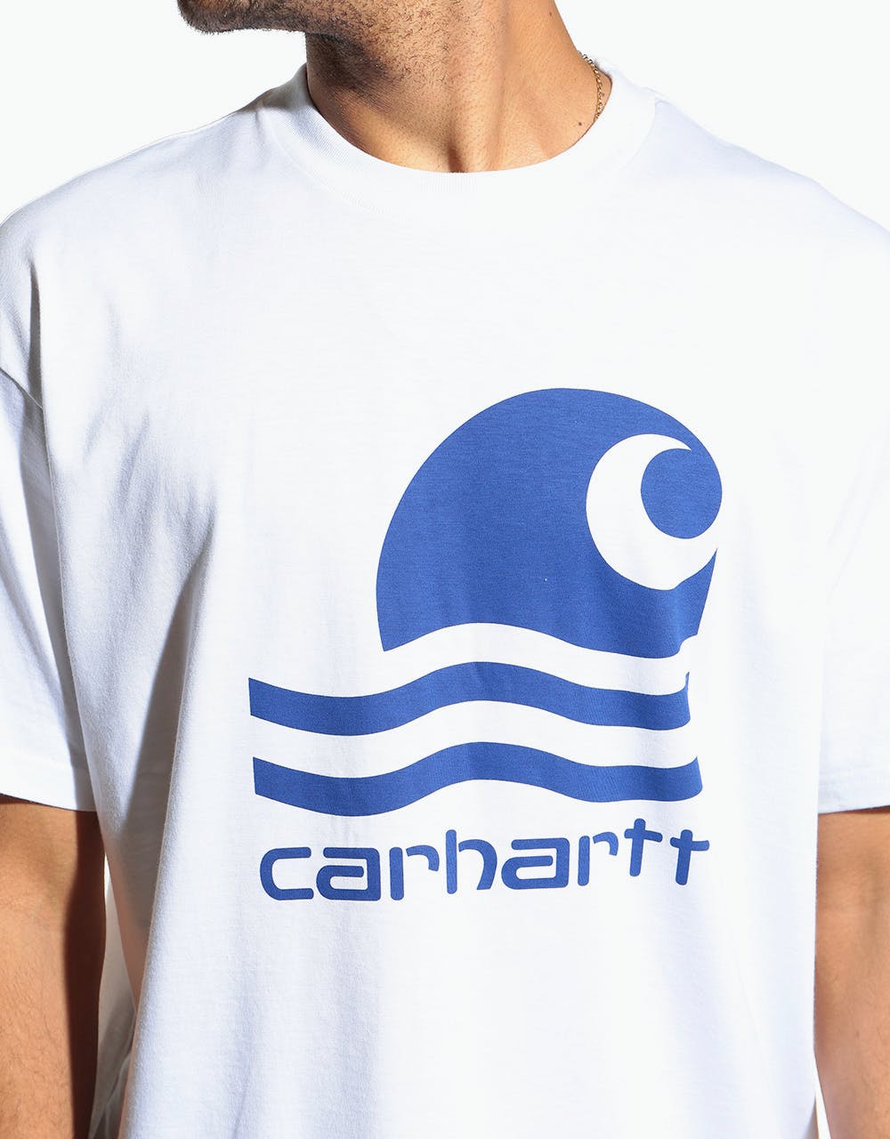 Carhartt WIP S/S Swim T-Shirt - White/Submarine