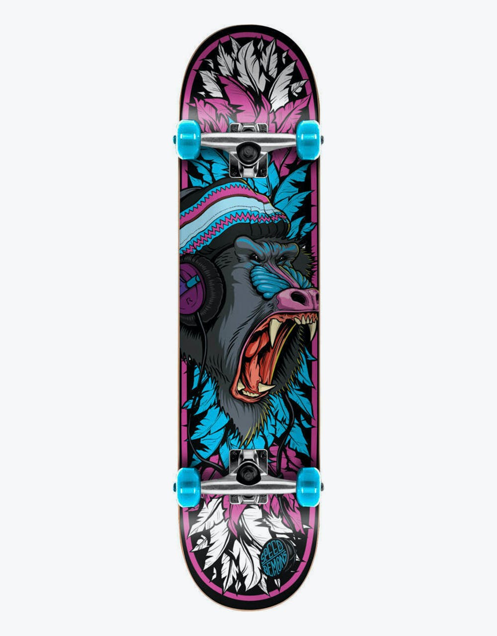 Speed Demons Baboon Complete Skateboard - 7.75"