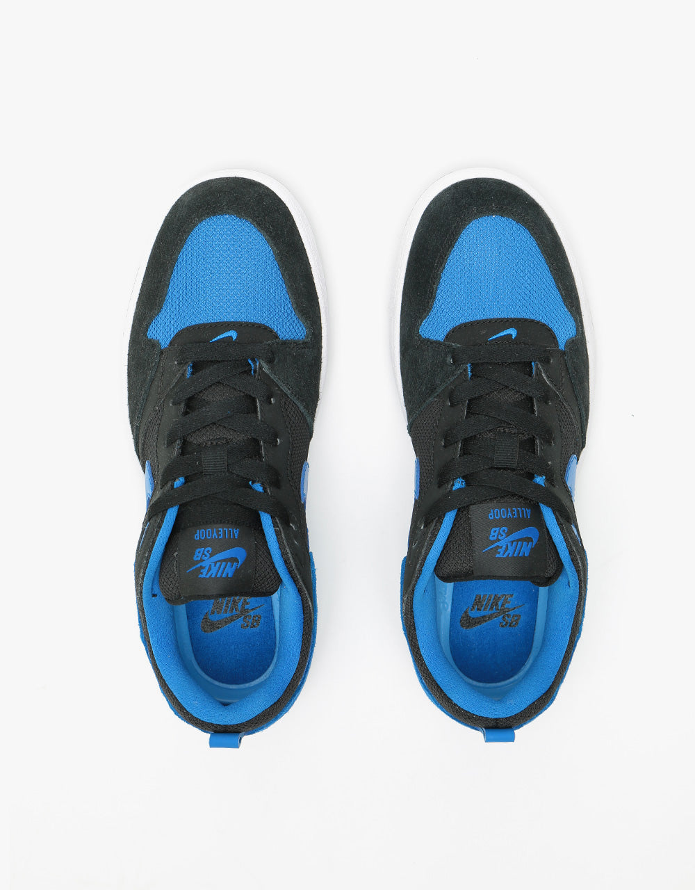 Nike SB Alleyoop Kids Skate Shoes - Black/Royal Blue/Black