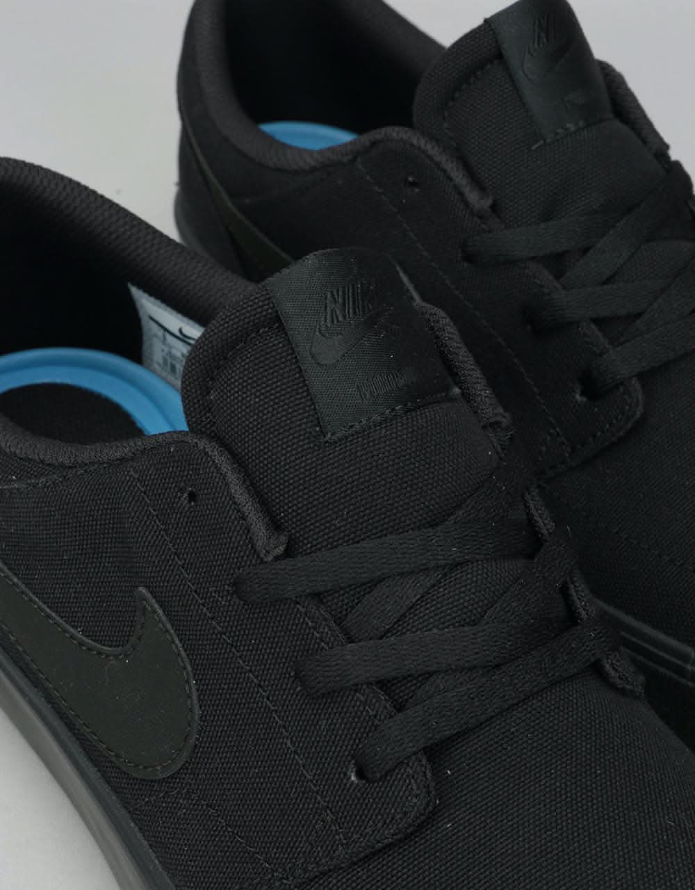 Nike SB Solarsoft Portmore II Skate Shoes - Black/Black