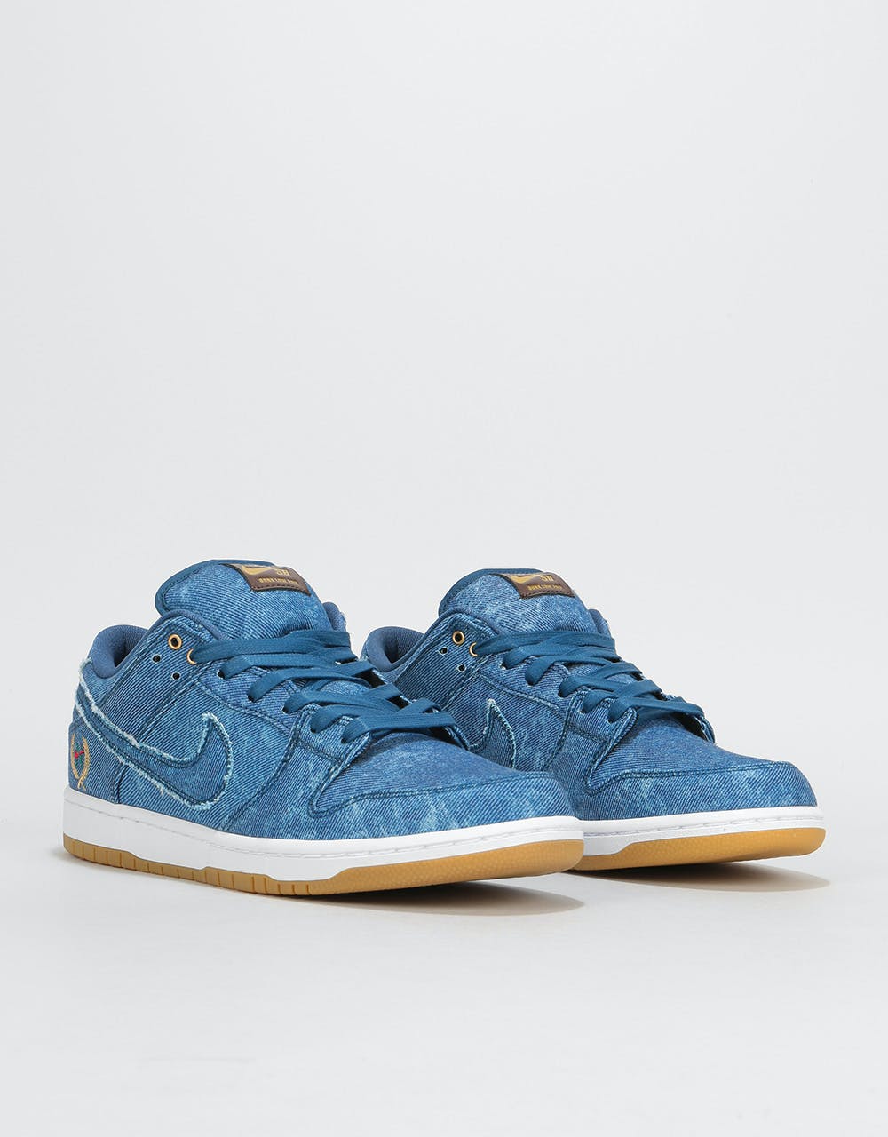 Nike SB Dunk Low Skate Shoes - Hydrogen Blue/Hydrogen Blue-White