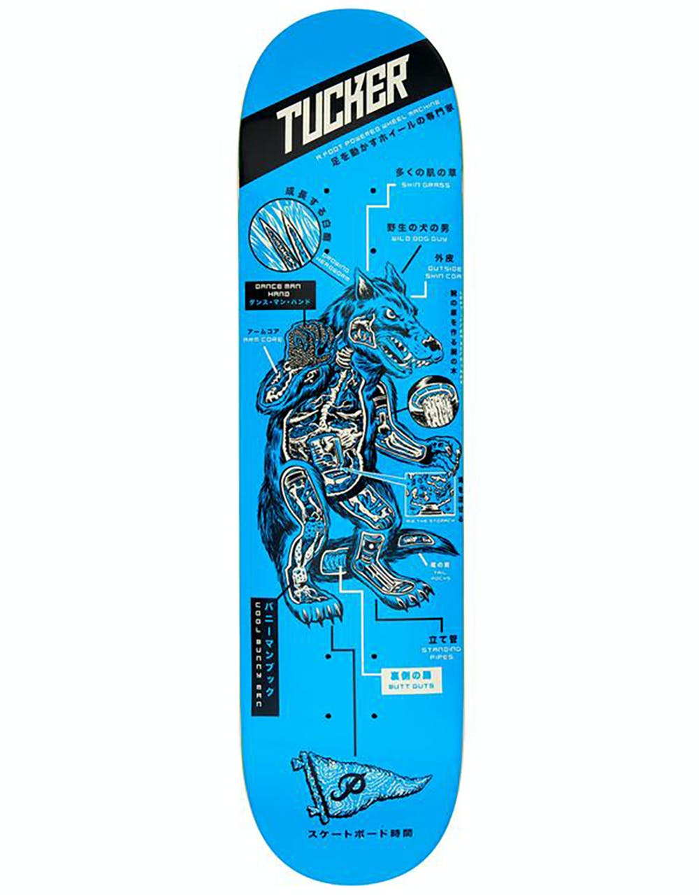 Primitive Tucker Kaiju Skateboard Deck - 8.5"
