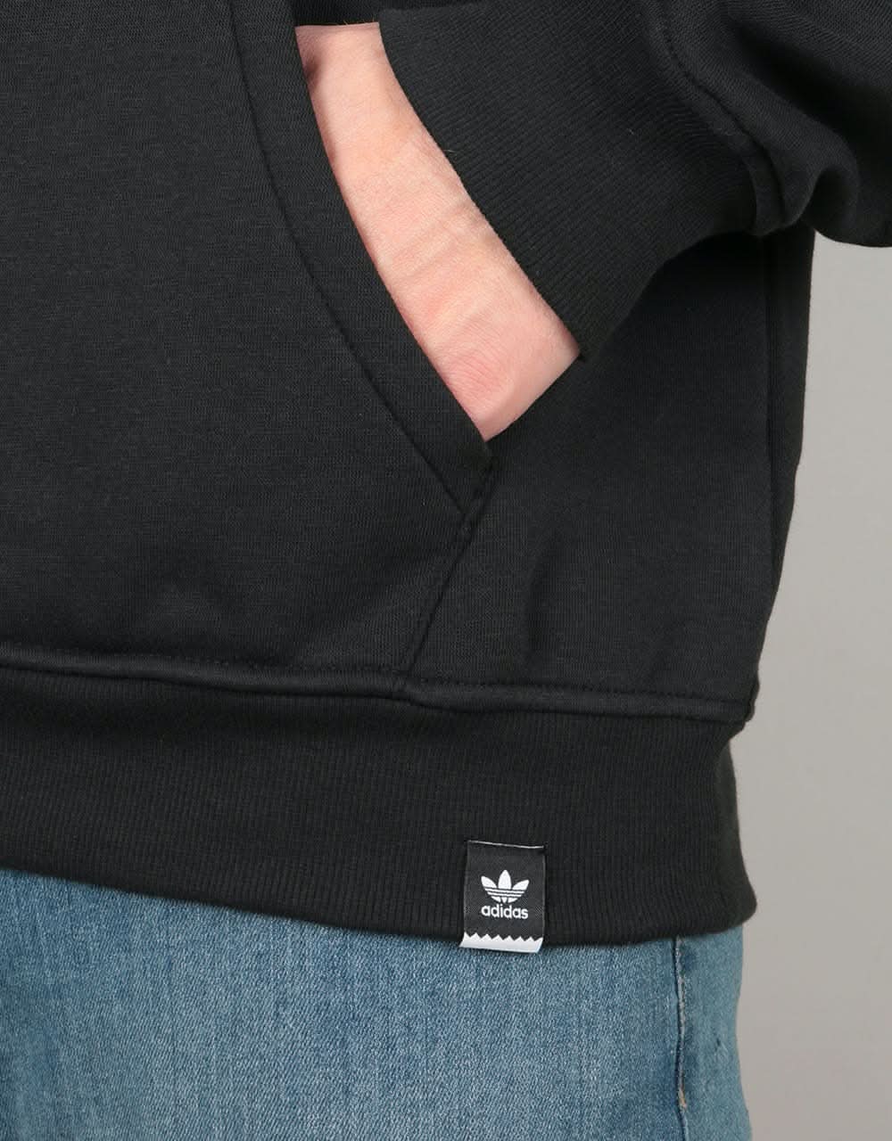 Adidas Solid BB Pullover Hoodie - Black