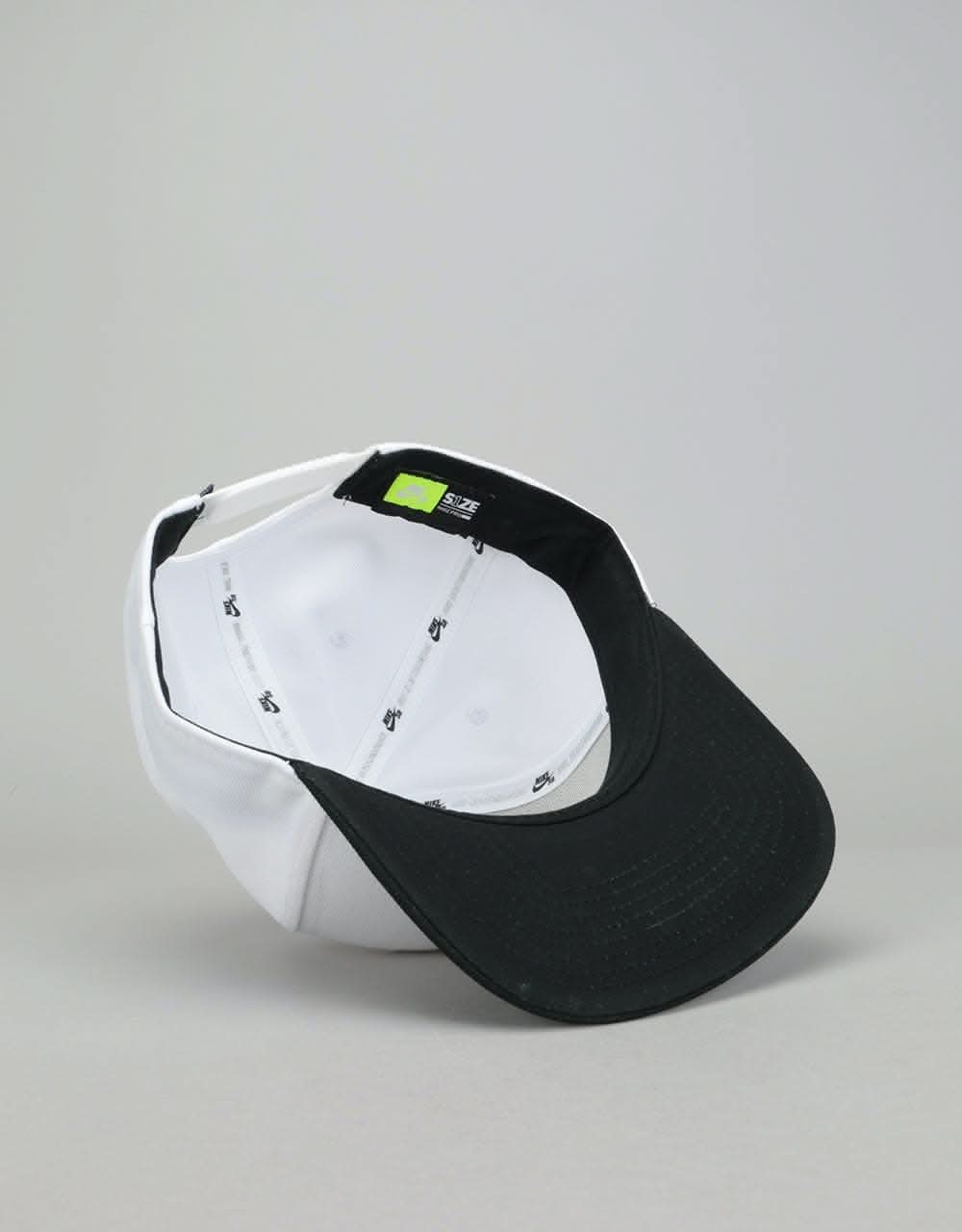 Nike SB Icon Snapback Cap - White/Black/Black/Black