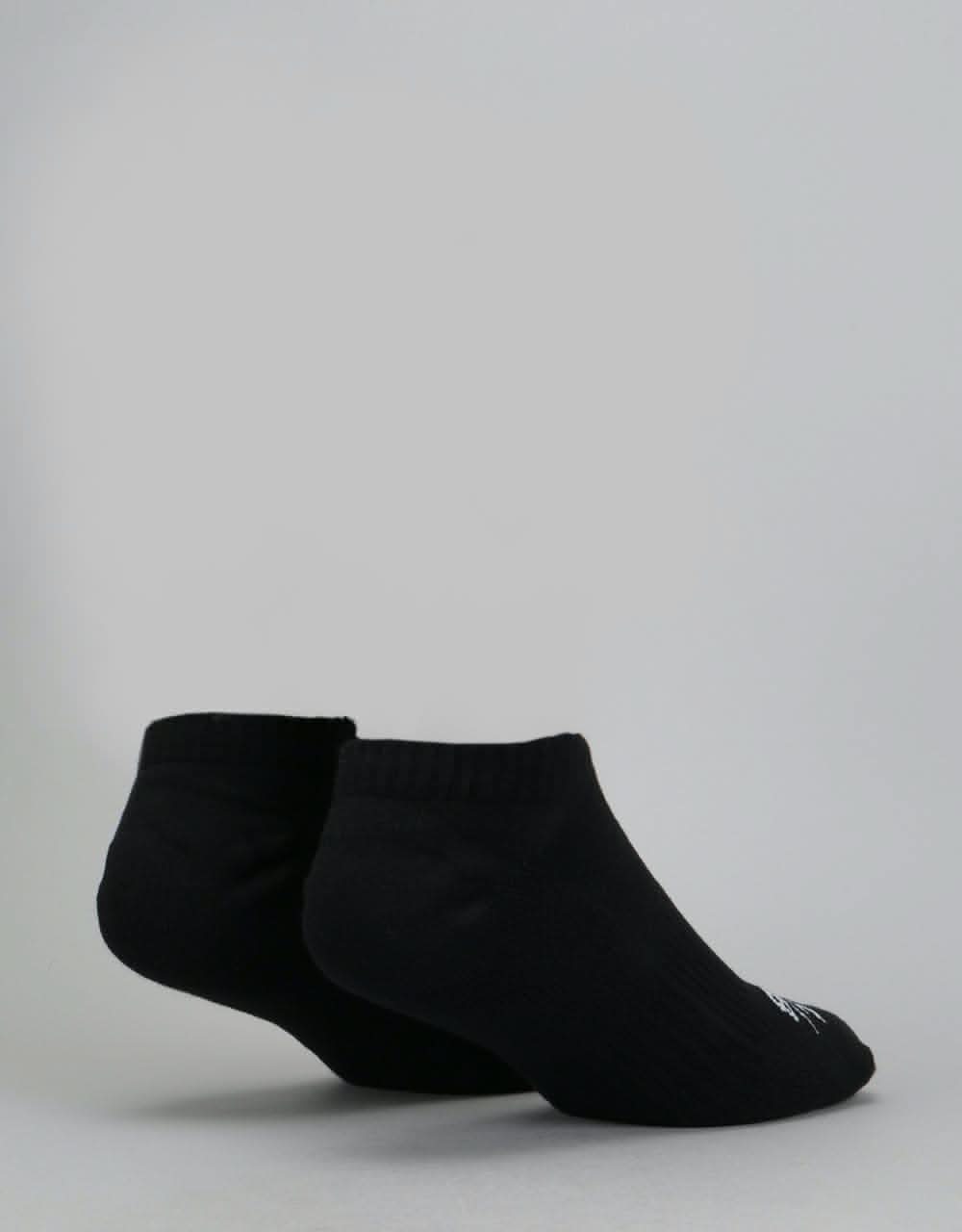 Nike SB No-Show Socks 3 Pack - Black/White