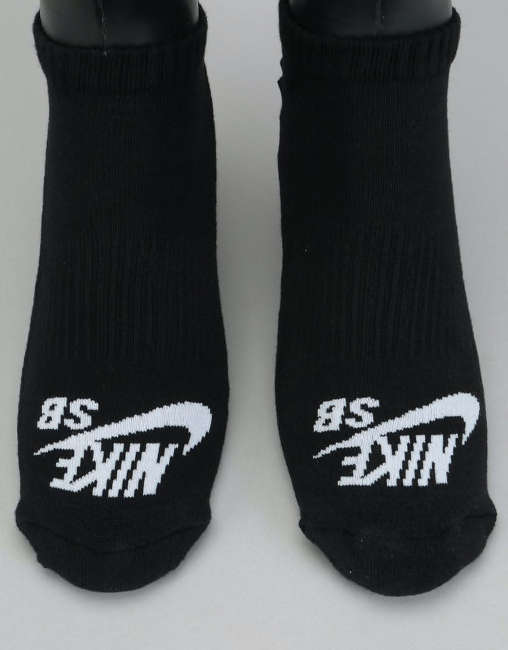 Nike SB No-Show Socks 3 Pack - Black/White