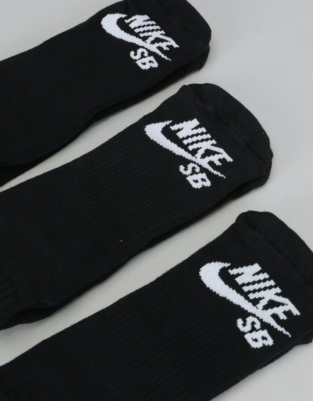 Nike SB No-Show Socks 3 Pack - Black/White