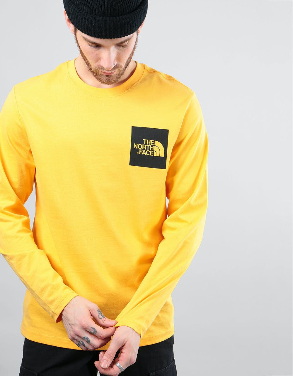 The North Face L/S Fine T-Shirt - TNF Yellow