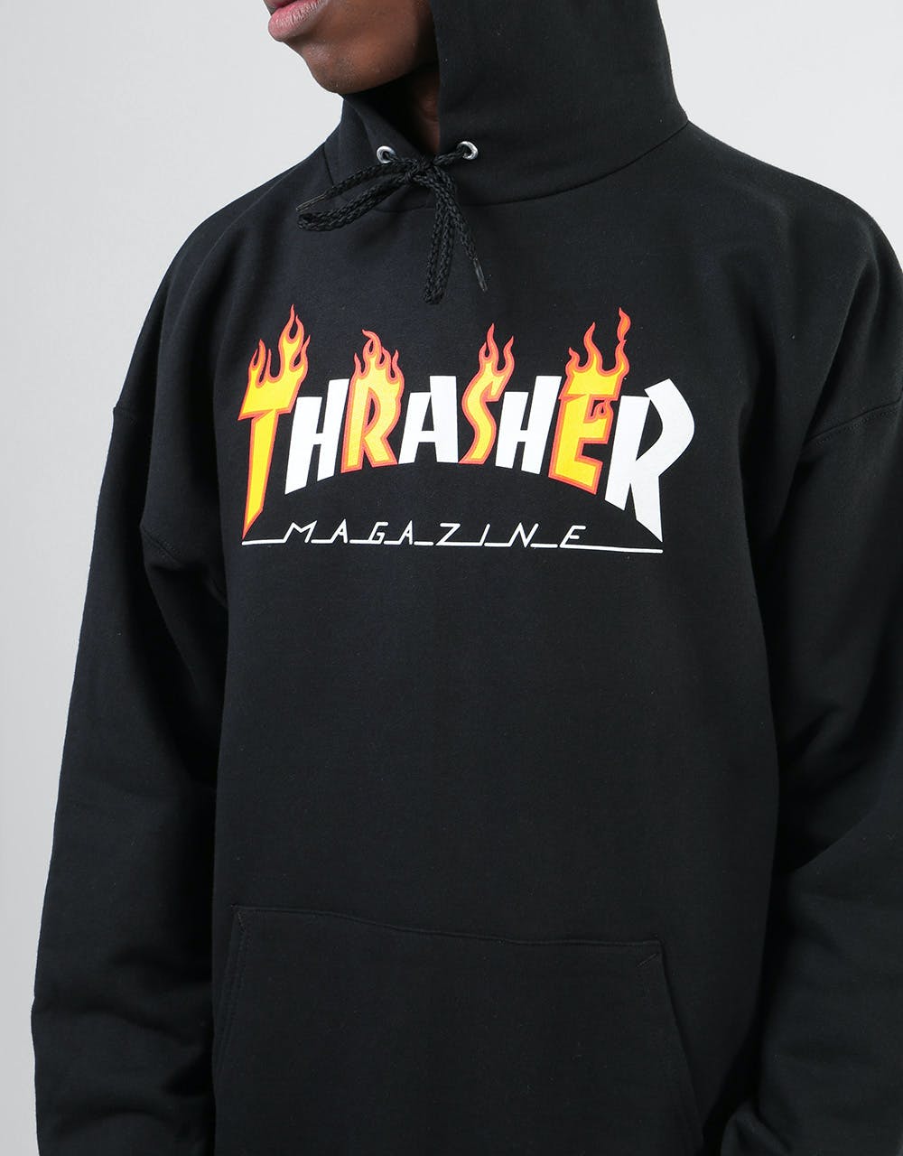 Thrasher Flame Mag Pullover Hoodie - Black