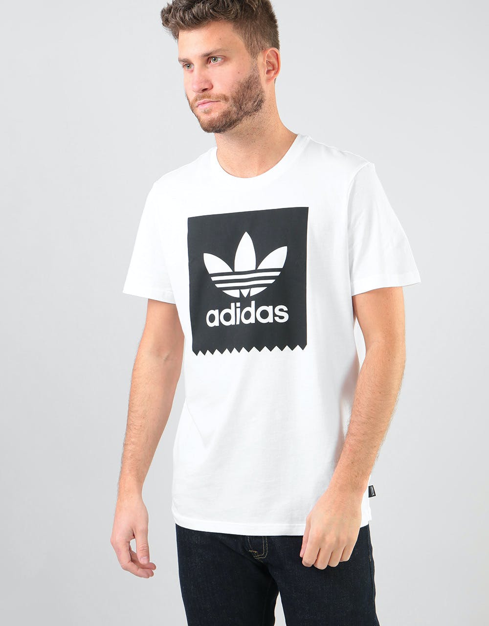 Adidas Solid Blackbird T-Shirt - White/Black