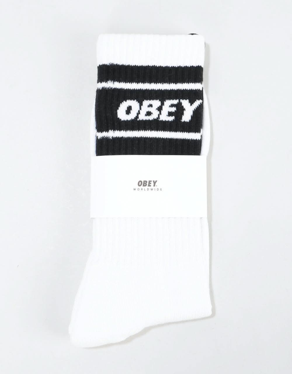 Obey Cooper II Socks - White/Black