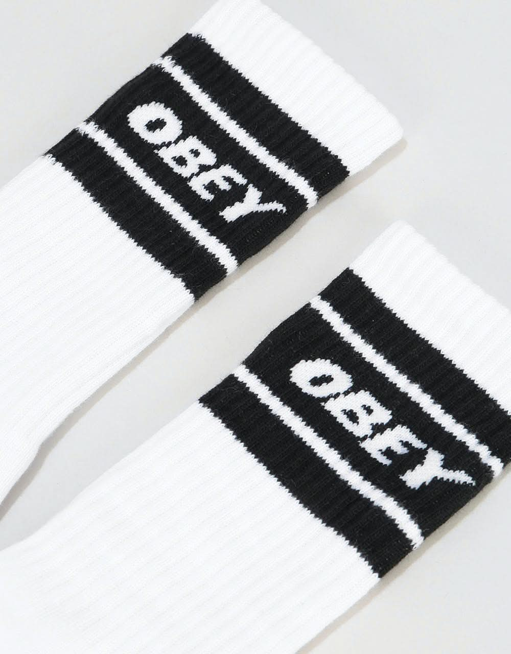 Obey Cooper II Socks - White/Black