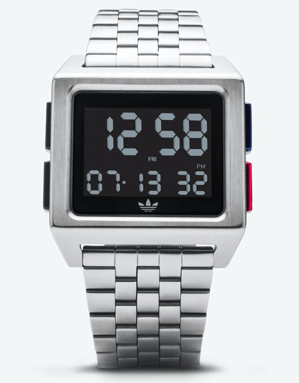 Adidas Archive M1 Watch - Silver/Black/Blue/Red