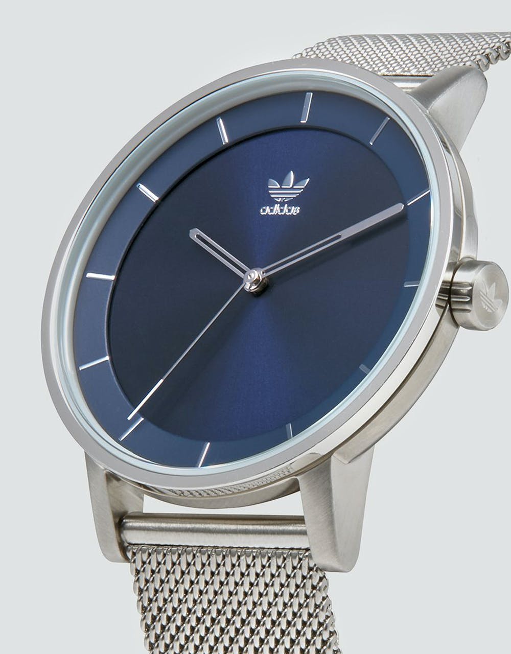 Adidas District M1 Watch - Silver/Navy Sunray