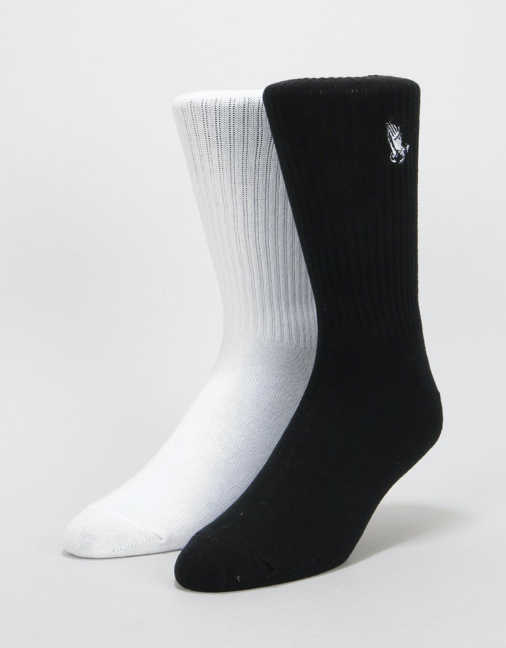 Santa Cruz Pray Socks 2 Pack - Black/White
