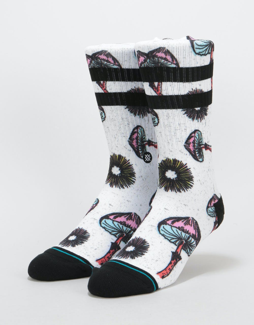 Stance Silly Shrooms Classic Crew Socks - White