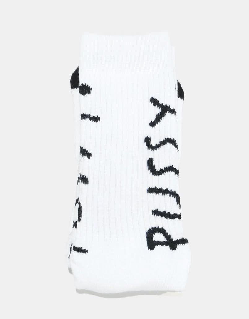 Route One Pussy Type Crew Socks - White/Black