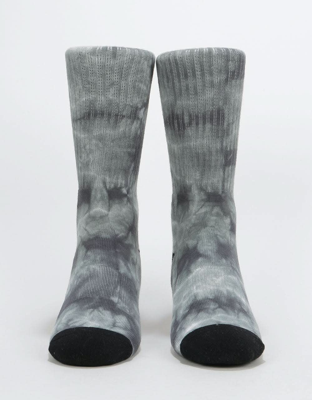 Route One Tie Dye Crew Socks - Black