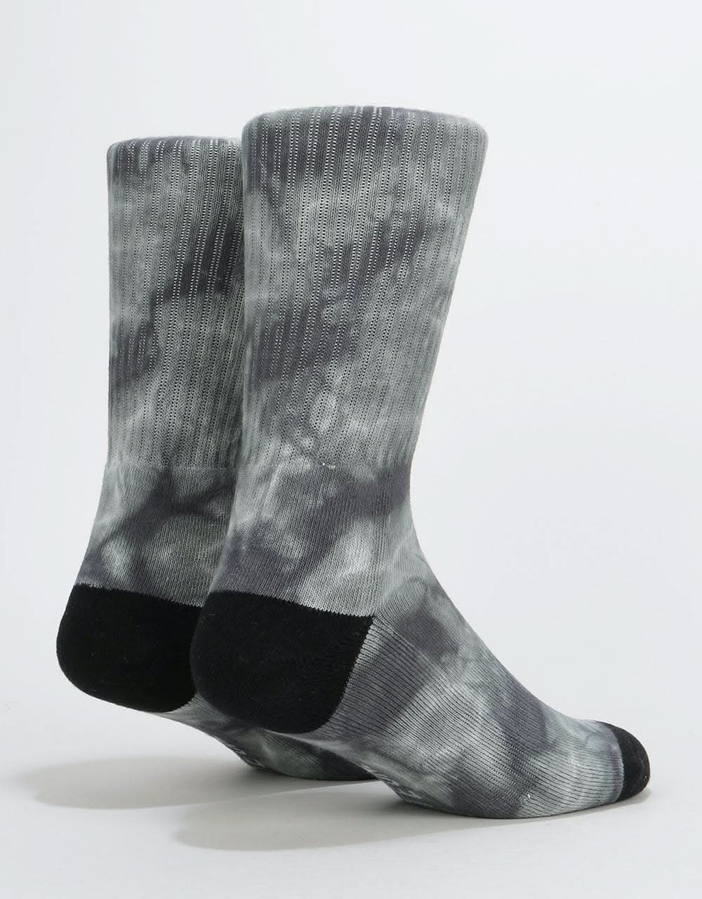 Route One Tie Dye Crew Socks - Black