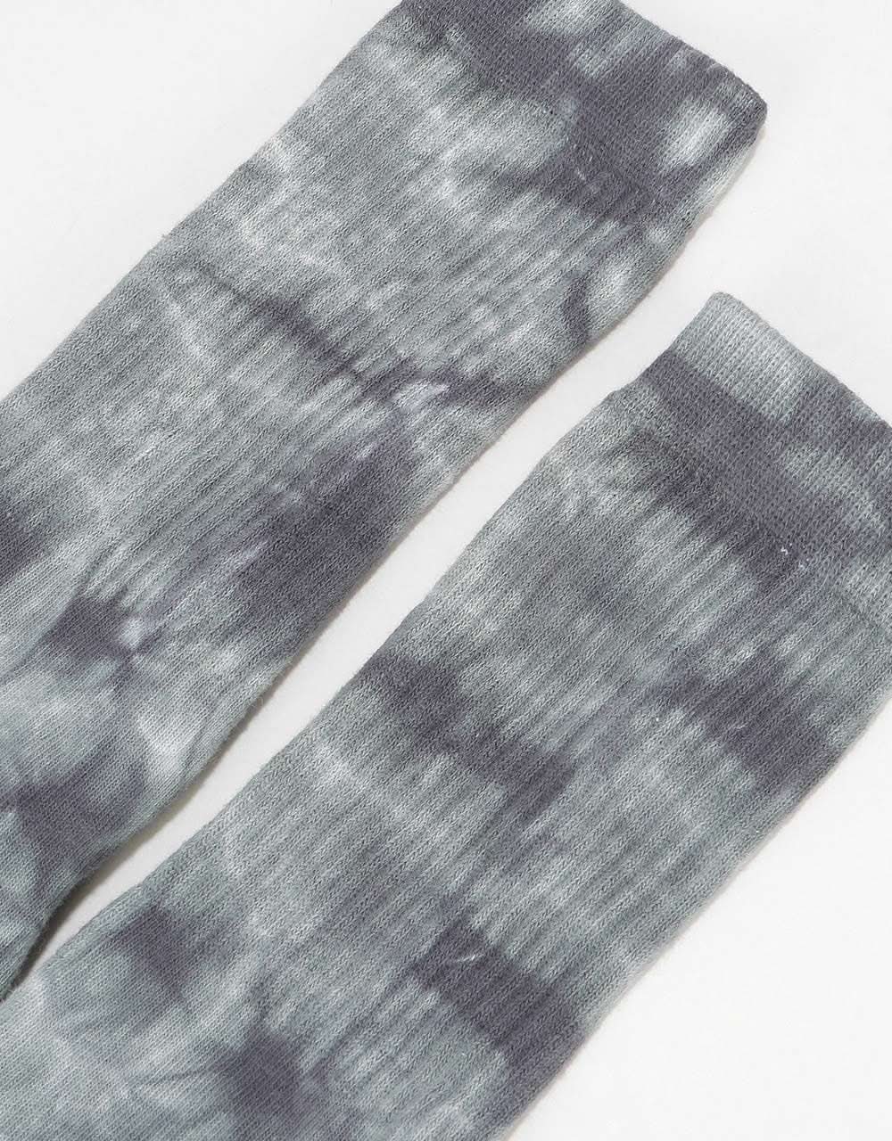 Route One Tie Dye Crew Socks - Black