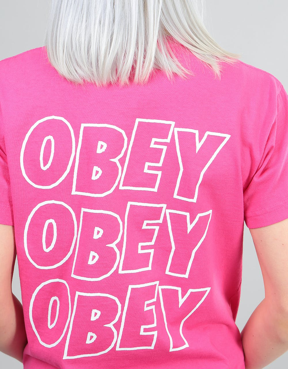 Obey Womens Jumble Lo-Fi T-Shirt - Raspberry