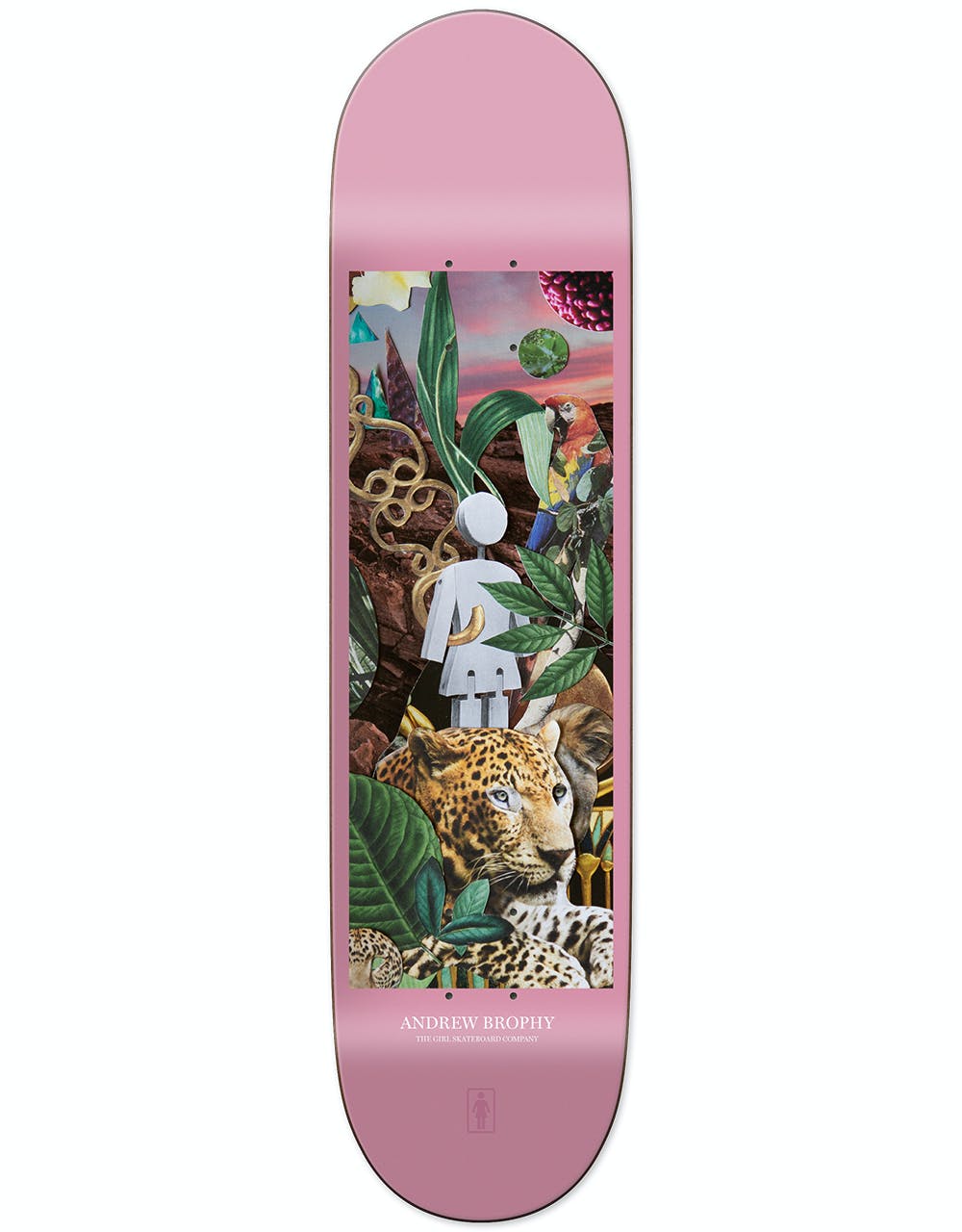 Girl Brohpy Raised by the Jungle Skateboard Deck - 8.25"