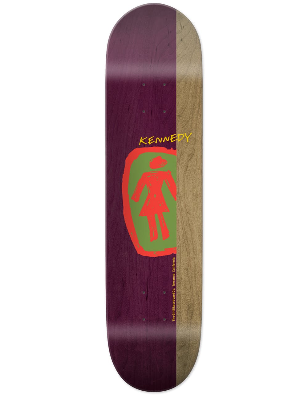 Girl Kennedy Sketchy OG Skateboard Deck - 8.375"
