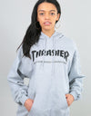 Thrasher Womens Skate Mag Oversized Pullover Hoodie - Heather Grey