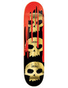 Zero Burman 3 Skull Blood Skateboard Deck - 8.25"