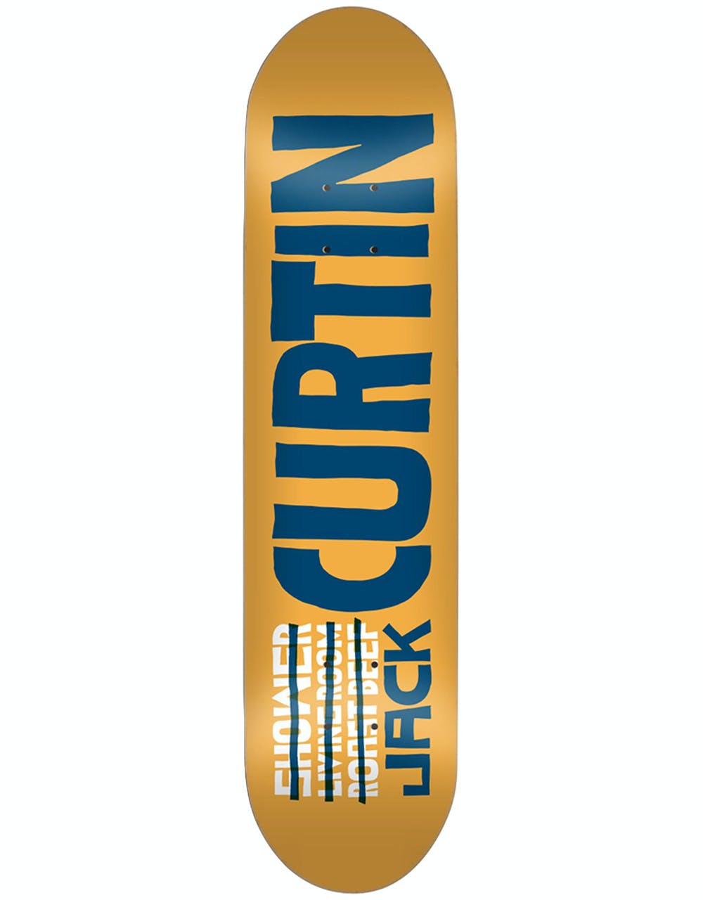 Skate Mental Curtin Name Skateboard Deck - 8"