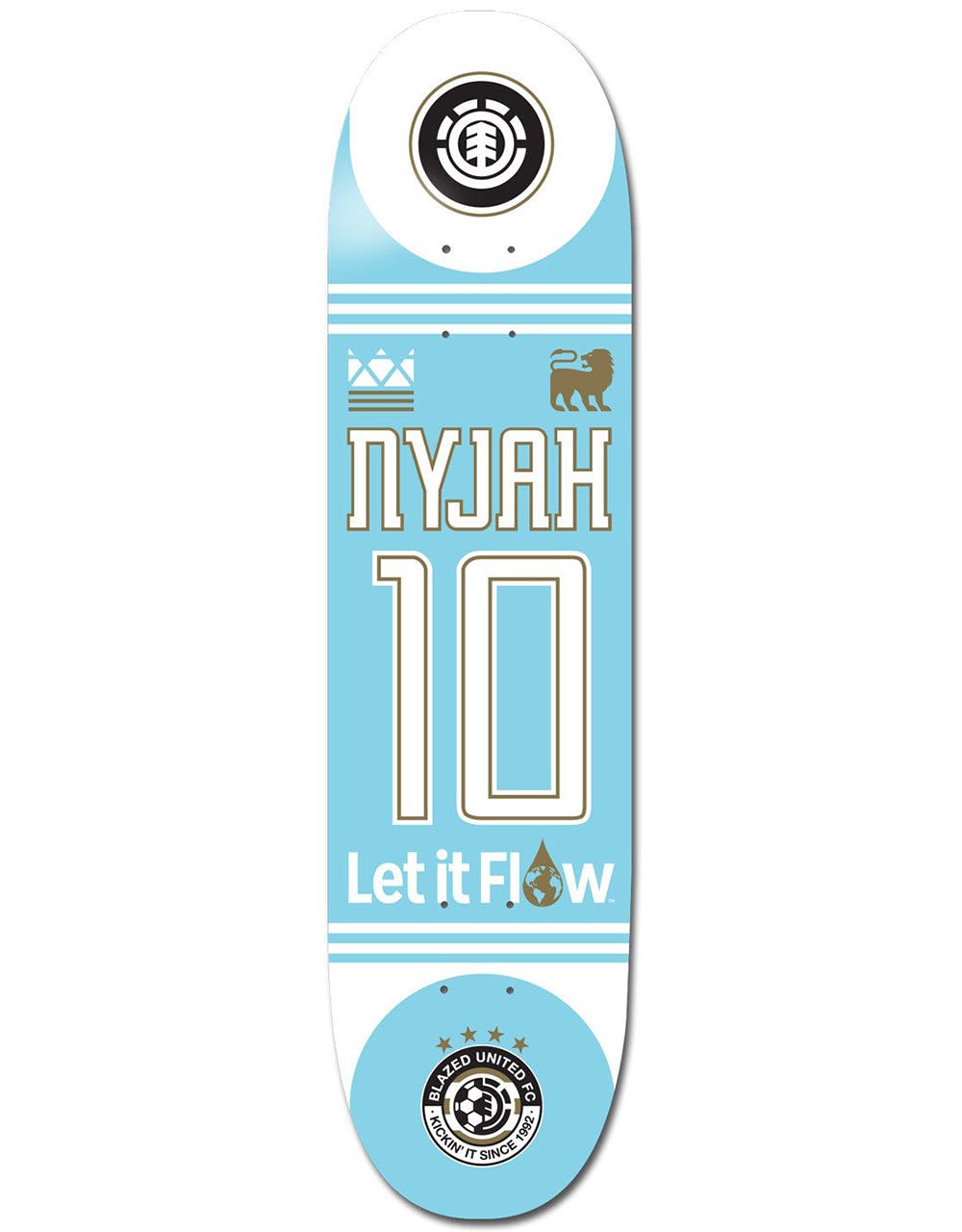 Element Nyjah Blazed Skateboard Deck - 8"