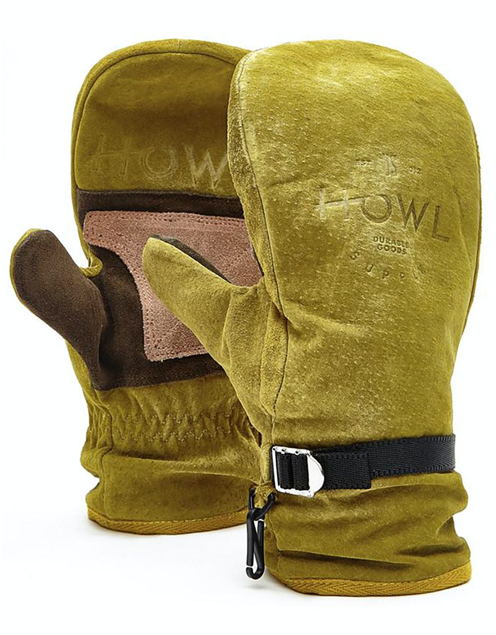 Howl Highland Snowboard Mitts - Gold