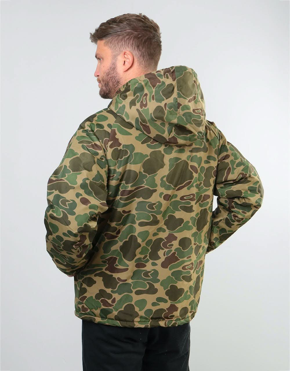 Brixton Claxton Sherpa Jacket - Olive Camo