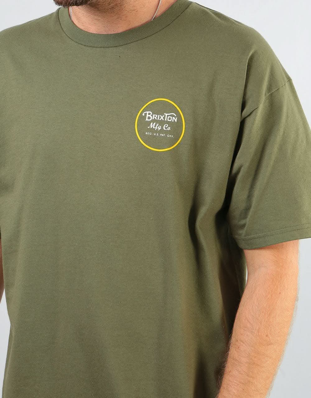 Brixton Wheeler II S/S Standard T-Shirt - Olive