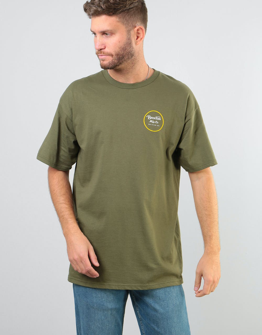 Brixton Wheeler II S/S Standard T-Shirt - Olive