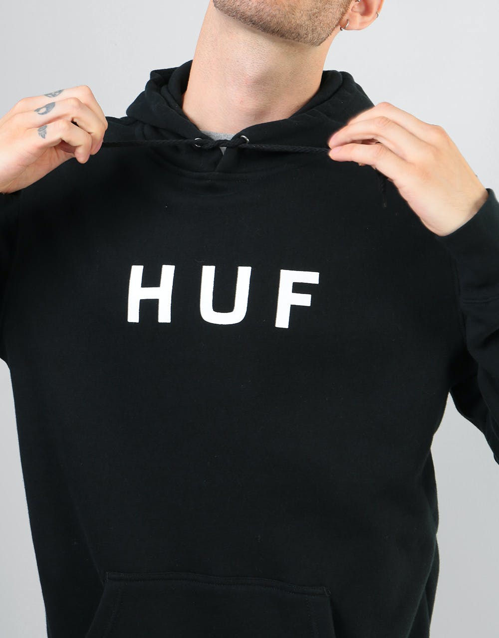 HUF OG Logo Pullover Hoodie - Black