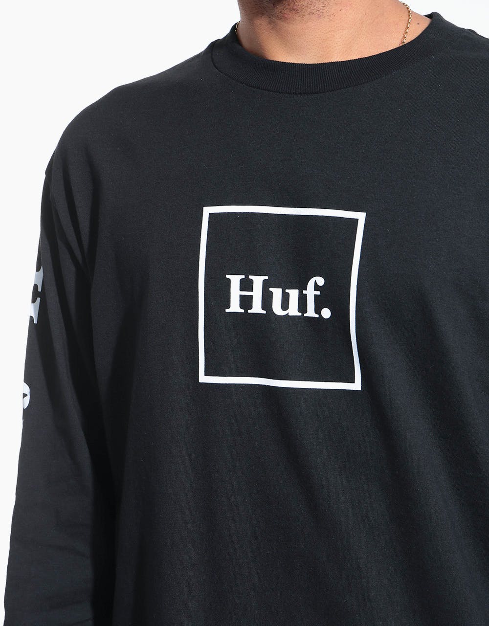 HUF Domestic Box L/S T-Shirt - Black