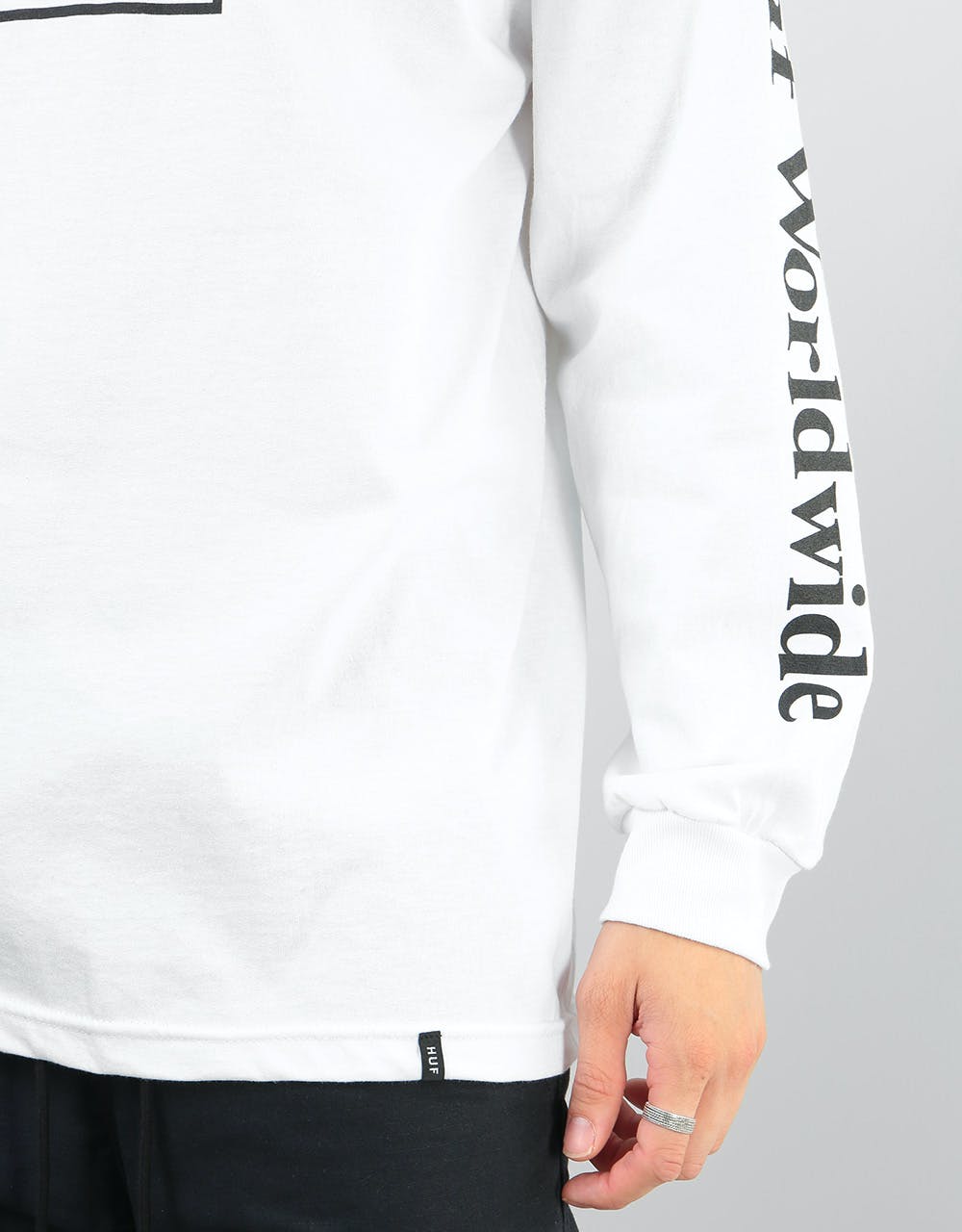 HUF Domestic Box L/S T-Shirt - White