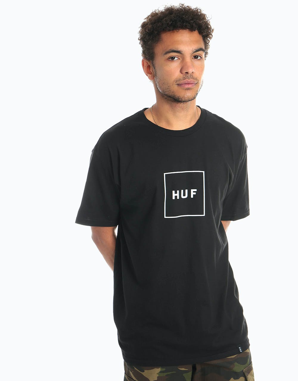 HUF Box Logo T-Shirt - Black