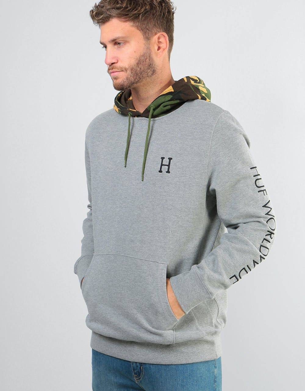 HUF Voyage French Terry Pullover Hoodie - Athletic Heather
