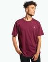 Converse Star Chevron Left Chest T-Shirt - Dark Burgundy