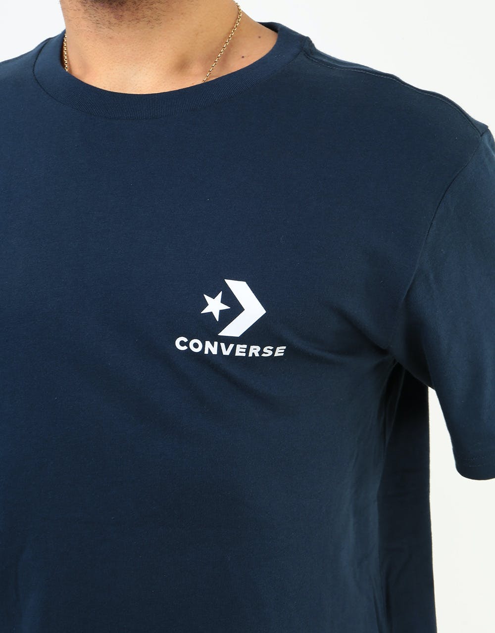 Converse Star Chevron Left Chest T-Shirt - Obsidian