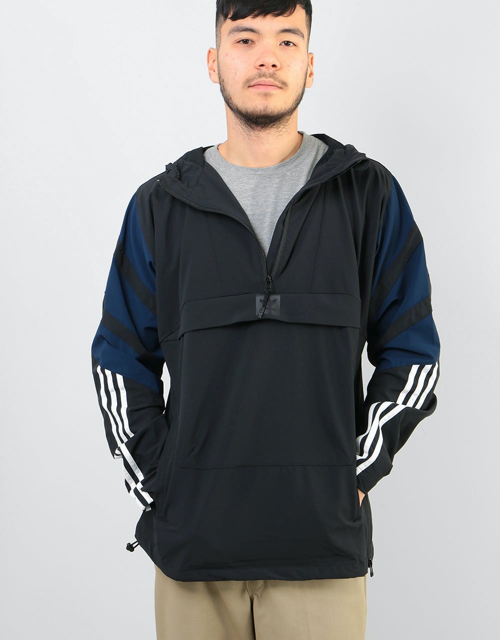 Adidas 3ST Jacket - Black/Collegiate Navy/Carbon