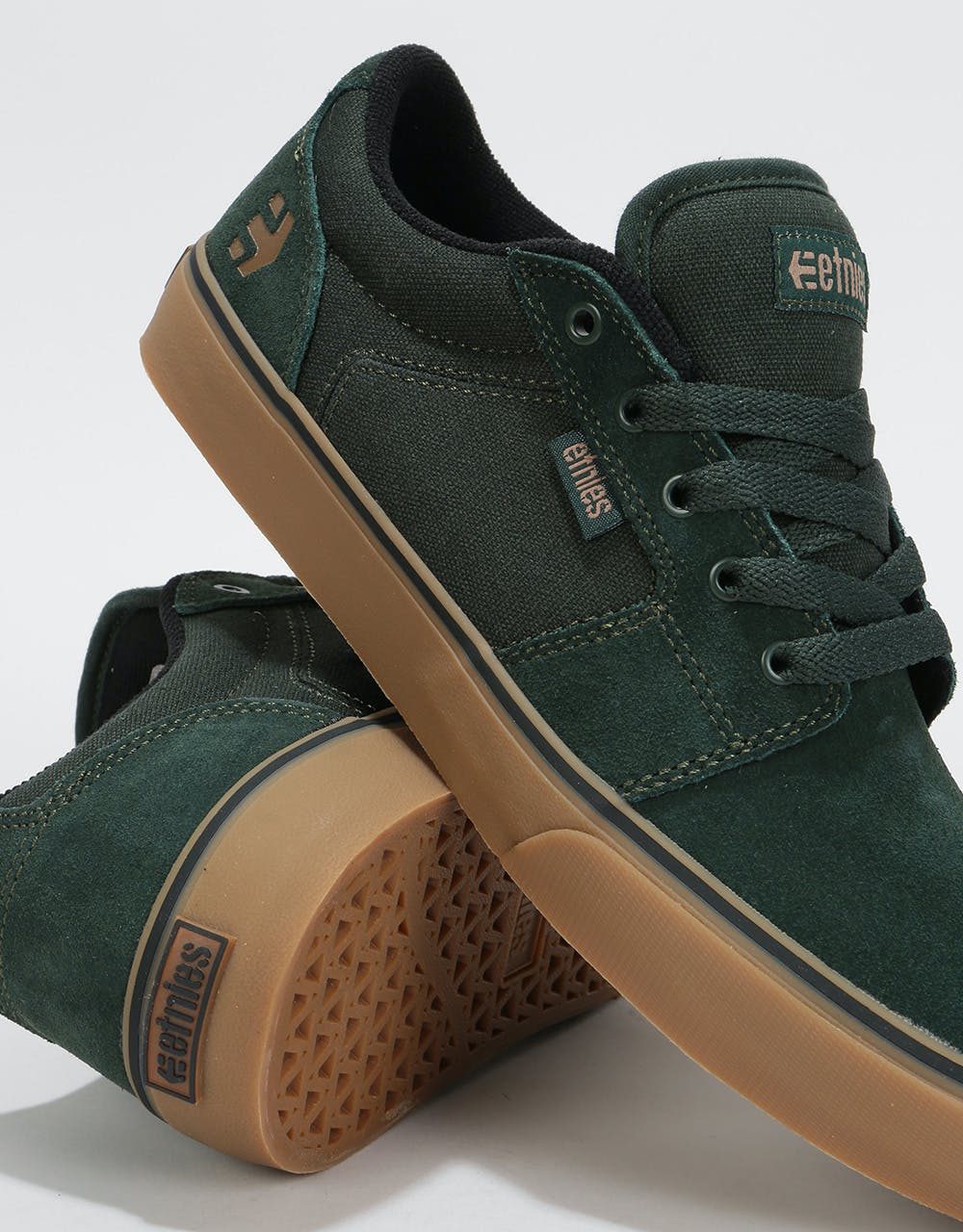 Etnies Barge LS Skate Shoes - Green/Gum