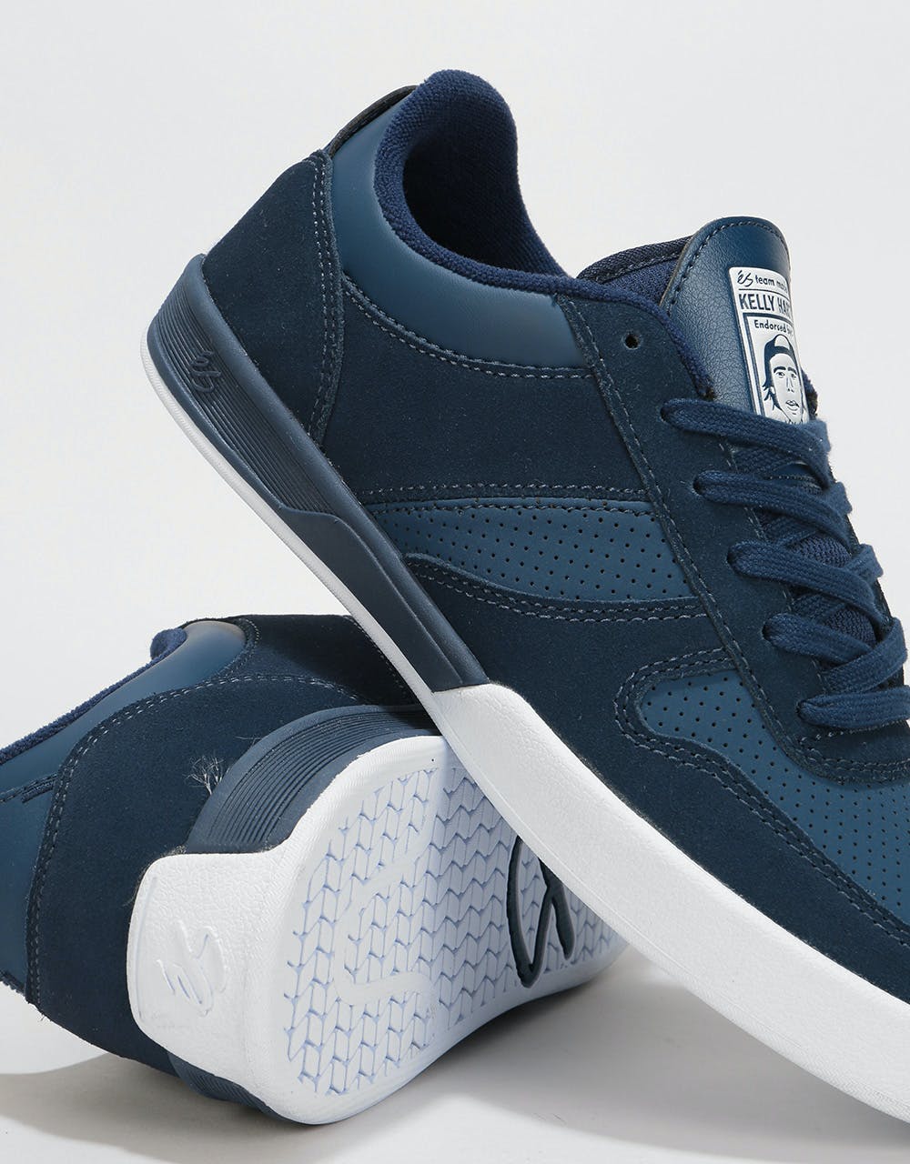 éS Contract Skate Shoes - Navy/White